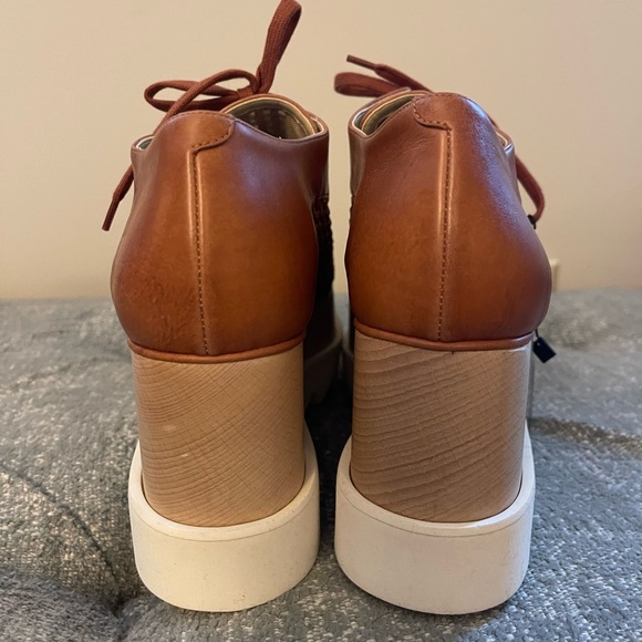 Stella McCartney Elyse Woven Platform Oxford Canyon/Bourbon - Picture 9 of 10